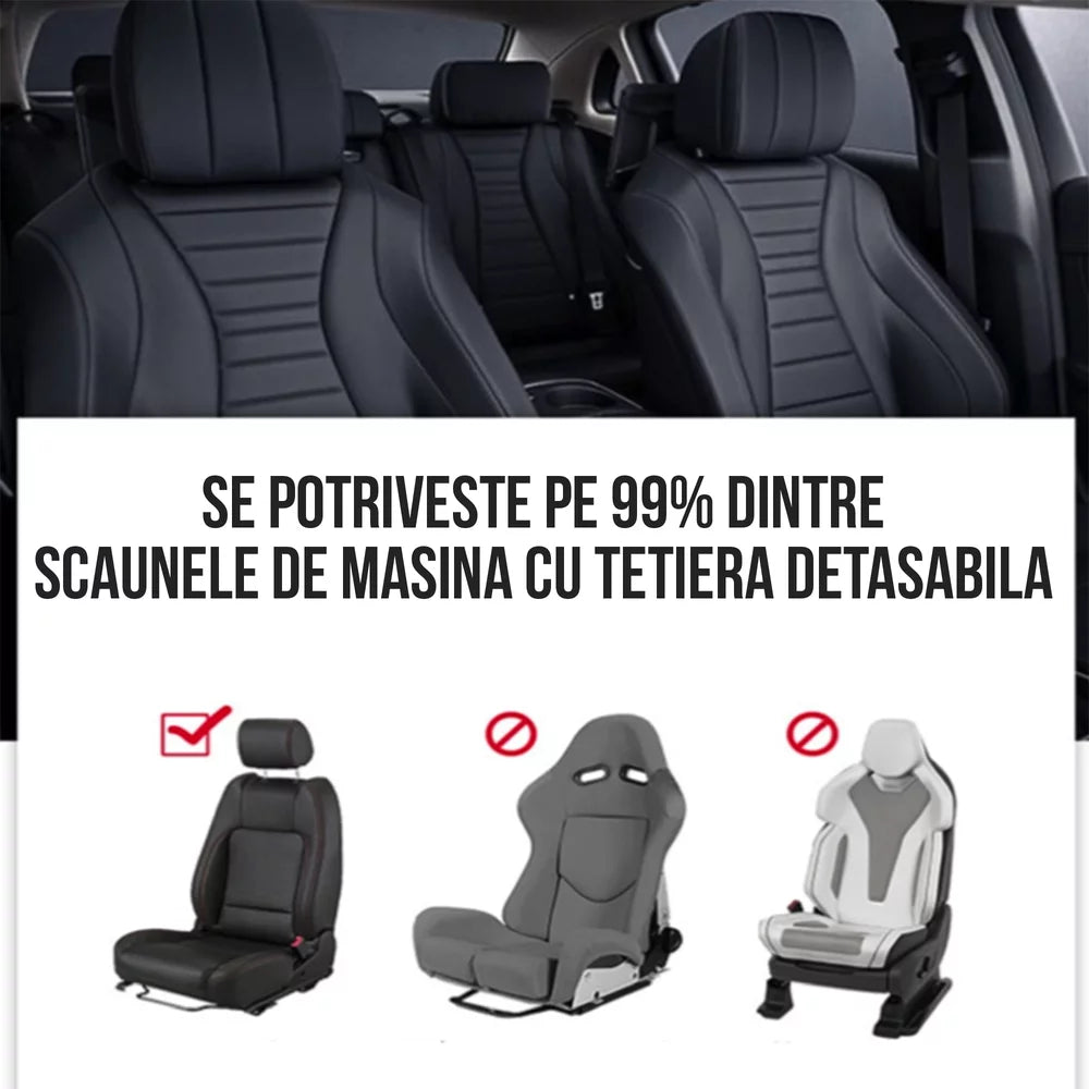 Perna de dormit pentru masina cu atasare tetiera