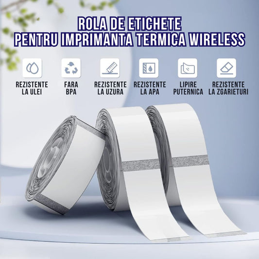 Rola de etichete pentru imprimanta termica wireless