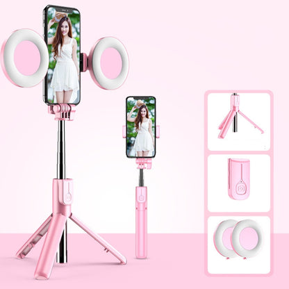 Selfie stick wireless cu trepied si ring light