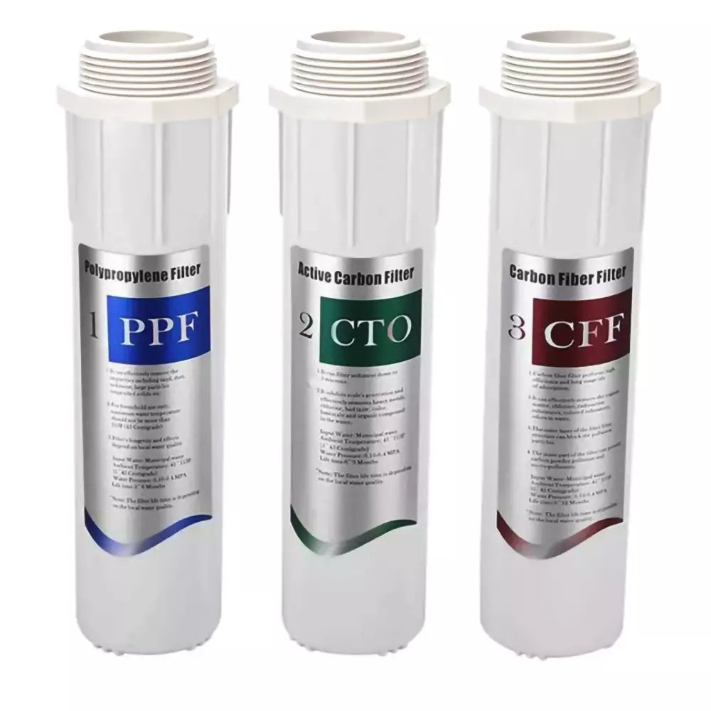 Set 3 filtre externe pentru aparatul multifunctional de purificare si ionizare a apei