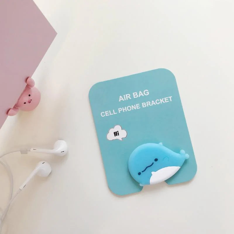 Suport stand adeziv pentru telefon model desen animat